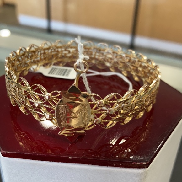 Gold filigree Bracelet in 10k - Picture 4 of 8